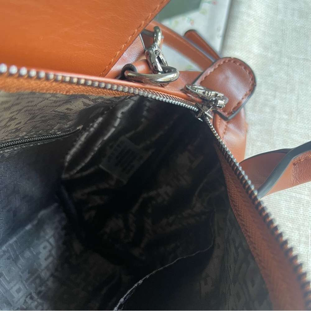 Longchamp Brown Leather Bag with Top Handles - Picture 10 of 11